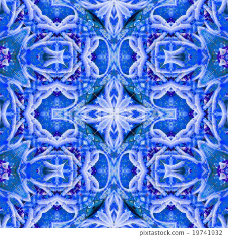Blue kaleidoscope pattern Blue kaleidoscope pattern 19741932