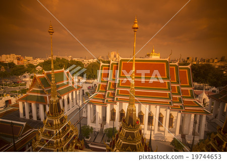 THAILAND BANGKOK WAT RATCHANATDARAM TEMPLE THAILAND BANGKOK WAT RATCHANATDARAM TEMPLE 19744653
