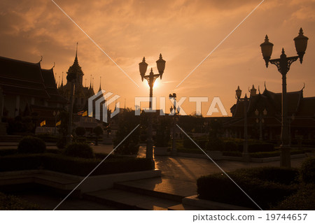 THAILAND BANGKOK WAT RATCHANATDARAM TEMPLE THAILAND BANGKOK WAT RATCHANATDARAM TEMPLE 19744657