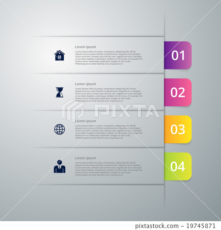 Vector illustration infographics four options 19745871