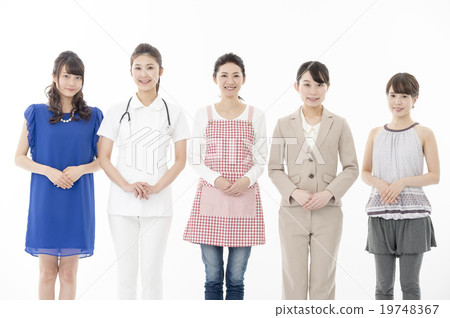 各種職位的婦女 19748367