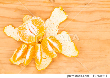 Peeled sweet and juicy mandarin oranges Peeled sweet and juicy mandarin oranges 19760961