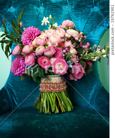 Beautiful Bouquet in a chair 19762901