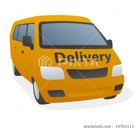 Home delivery wagon image illustration Home delivery wagon image illustration 19763111