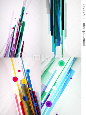 Set of colorful abstract backgrounds 19764642