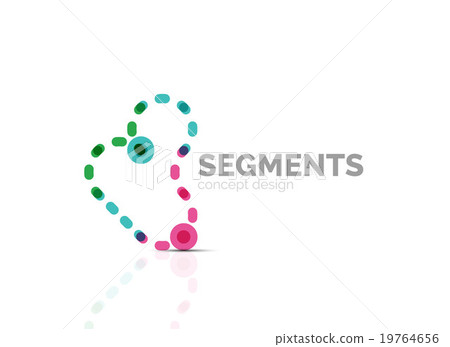 Vector outline minimal abstract geometric logo Vector outline minimal abstract geometric logo 19764656