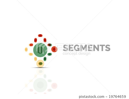 Vector outline minimal abstract geometric logo Vector outline minimal abstract geometric logo 19764659