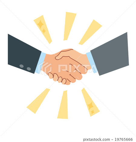 Handshake illustration businessman 19765666