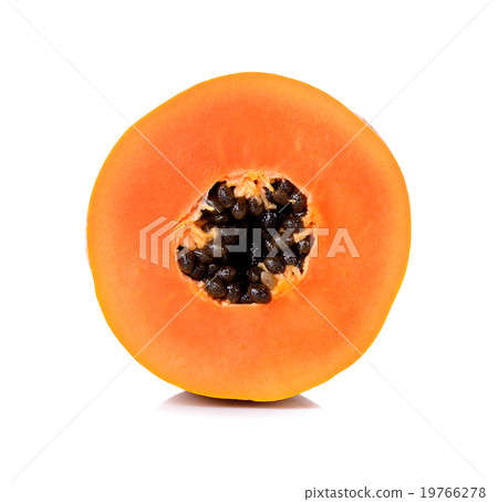 yellow papaya isolated on white background 19766278
