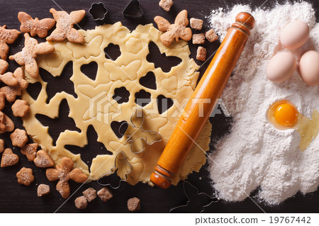 Cooking figure pastry close up and ingredients 19767442