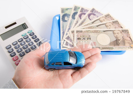 Automobile and money and calculator Automobile and money and calculator 19767849