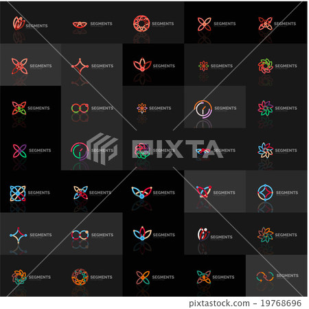 Abstract company logo vector collection. Set of - Stock Illustration ...