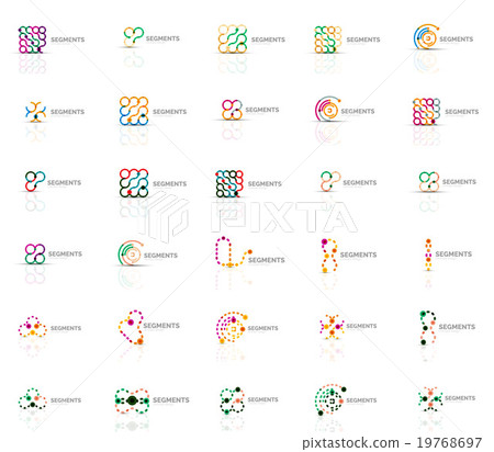 Abstract company logo vector collection. Set of - Stock Illustration ...