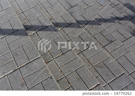 Cobblestone stairway with shadow. Cobblestone stairway with shadow. 19770262