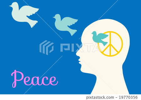 Thinking about world peace a pigeon flies Thinking about world peace Thinking about world peace a pigeon flies Thinking about world peace 19770356