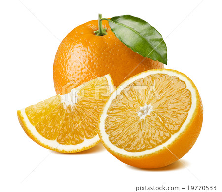Orange fruit juice composition on white background 19770533