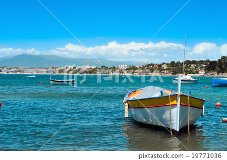 fishing boats in the French Riviera, France 19771036