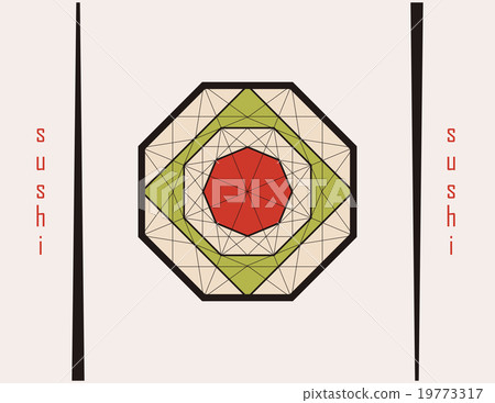 sushi sign  in the form of diamond 19773317