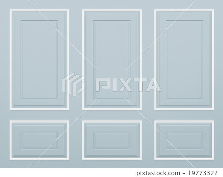 classic blue wall ,3d render classic blue wall ,3d render 19773322