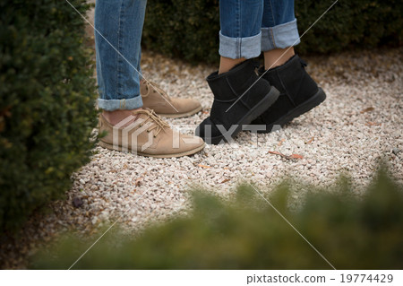 Low view of legs of man and woman Low view of legs of man and woman 19774429