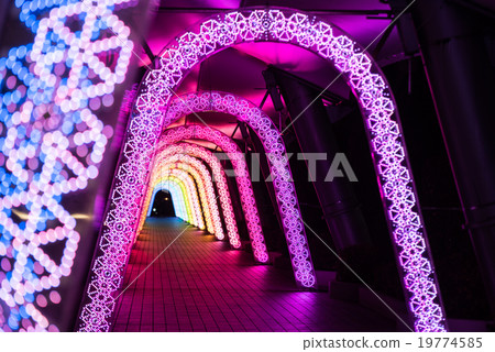 東京圓頂城市冬季照明銀河系 19774585