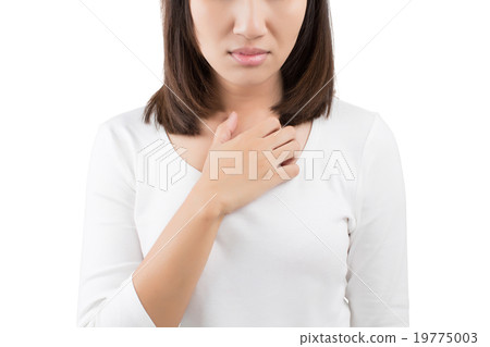 Woman scratching herself 19775003