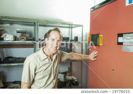 Elevator Repair Man at work 19776010