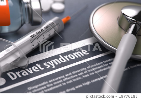 Dravet syndrome - Printed Diagnosis on Grey 19776183