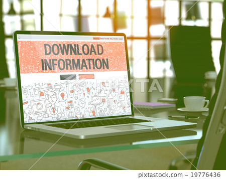 Download Information Concept on Laptop Screen. 19776436