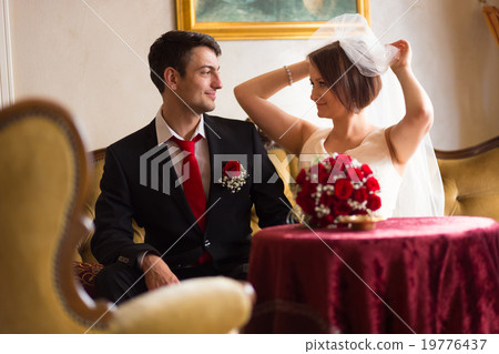 Beautiful wedding couple. 19776437