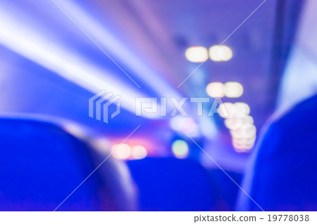 blur image of inside the airplane 19778038