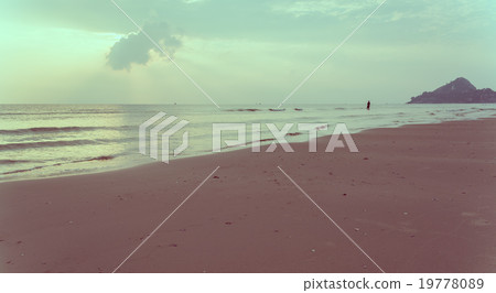 image of sea and cloudy sky over it. image of sea and cloudy sky over it. 19778089