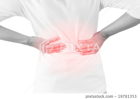 Woman suffers from backache Woman suffers from backache 19781353