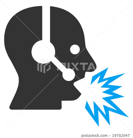 Operator Message Flat Icon Operator Message Flat Icon 19782047
