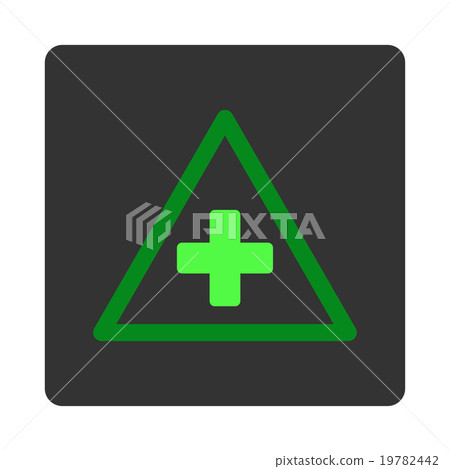 Health Warning Flat Button 19782442