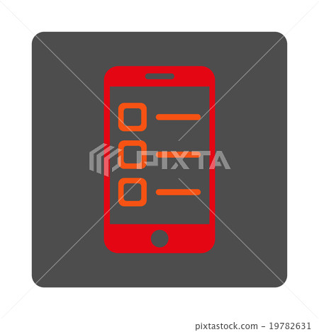 Mobile List Rounded Square Button Mobile List Rounded Square Button 19782631