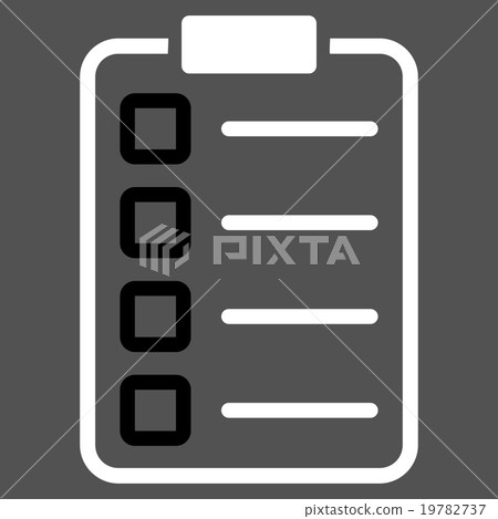 Test Form Flat Icon Test Form Flat Icon 19782737
