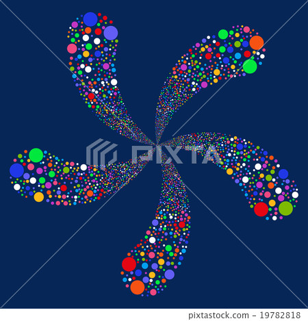 Circle Fireworks Swirl With Five Petals Circle Fireworks Swirl With Five Petals 19782818