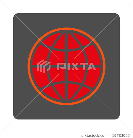 Worldwide Rounded Square Button Worldwide Rounded Square Button 19783063