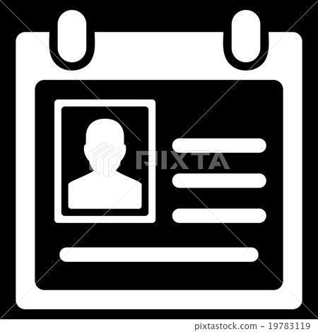 Personal Badge Flat Icon Personal Badge Flat Icon 19783119