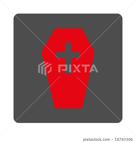 Coffin Rounded Square Button 19783306