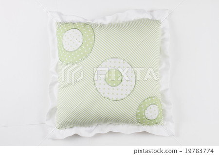 Decorative Pillow in victorian style isolated 19783774