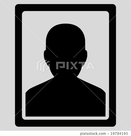Patient Portrait Flat Icon Patient Portrait Flat Icon 19784193