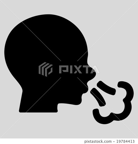 Sneezing Flat Icon 19784413