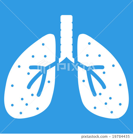 Lungs Flat Icon 19784435