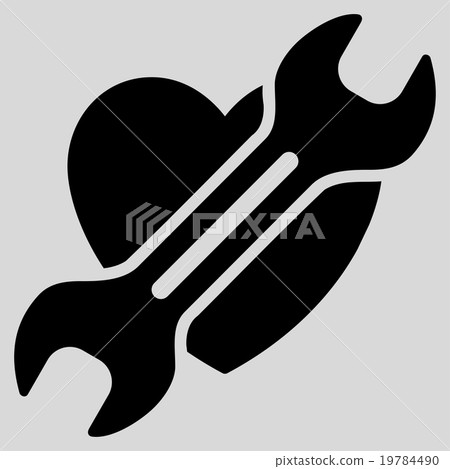 Heart Surgery Flat Icon 19784490