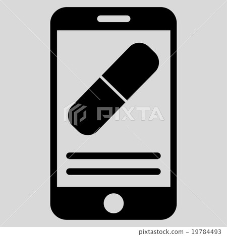 Medication Online Information Flat Icon Medication Online Information Flat Icon 19784493