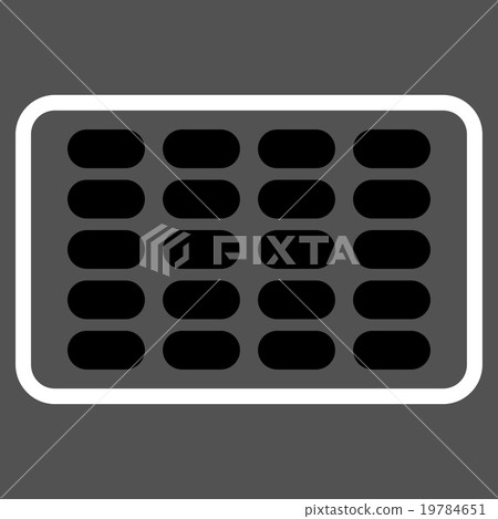 Blister Flat Icon Blister Flat Icon 19784651