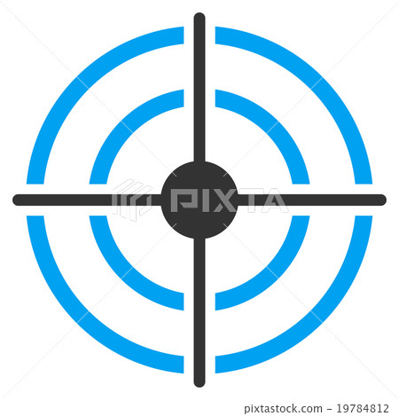 Target Flat Icon - Stock Illustration [19784812] - PIXTA