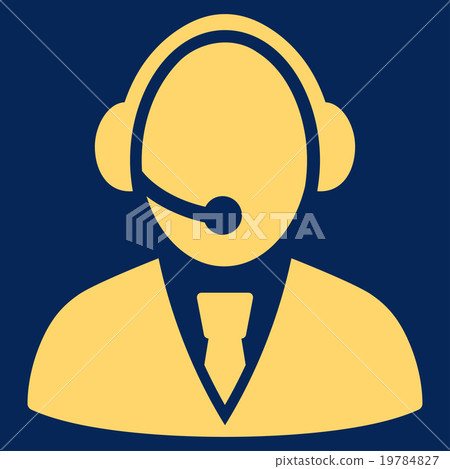 Call Center Worker Icon 19784827